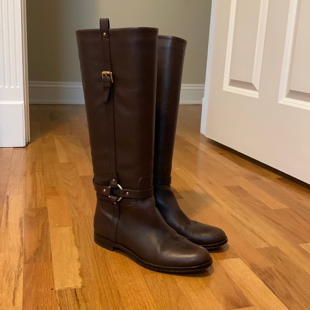 Coach brown leather Boots
